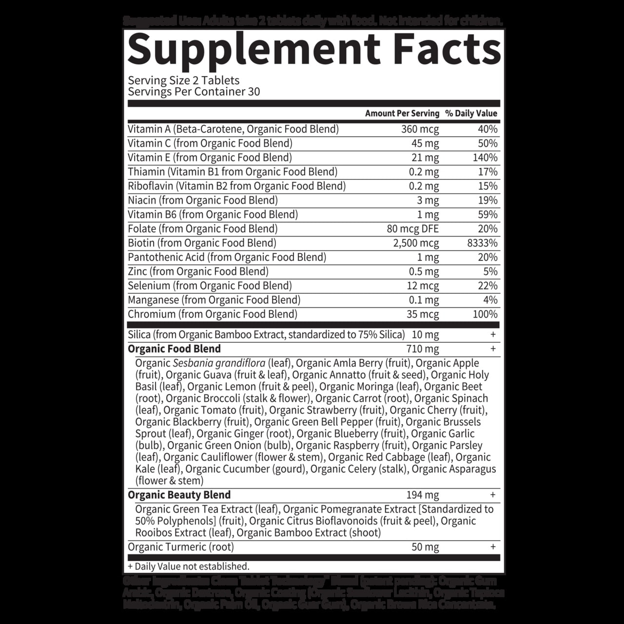 Mykind Organics Organický rostlinný kolagenový tvůrce - 60 veganských tablet - Obrázek 2