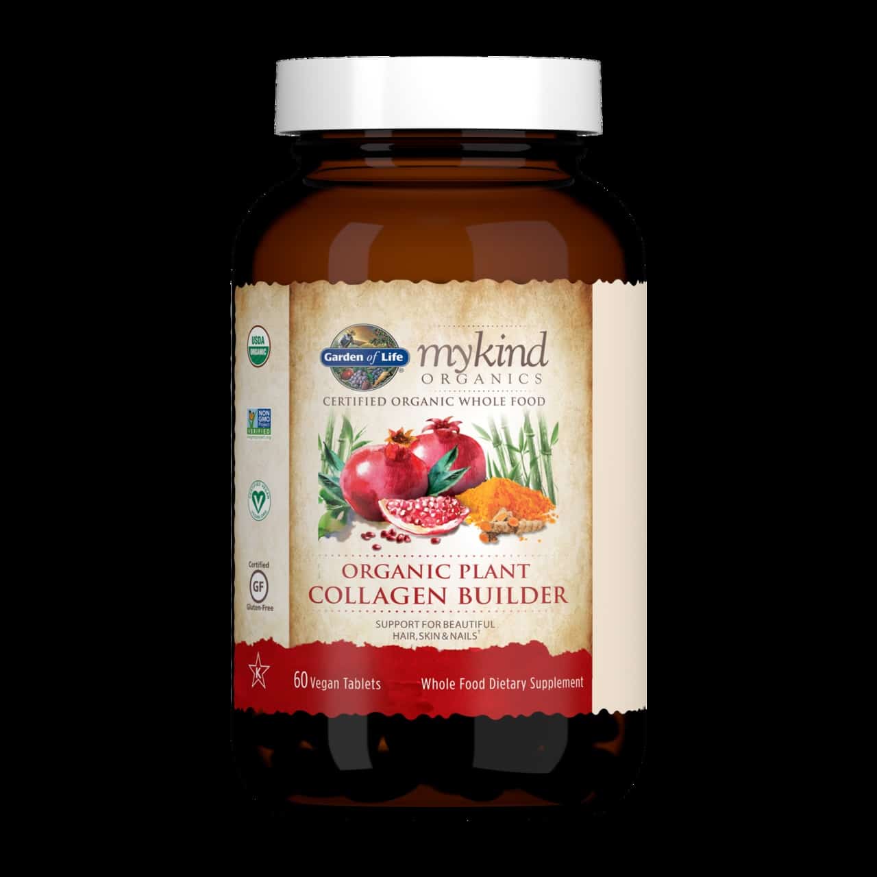 Mykind Organics Organický rostlinný kolagenový tvůrce - 60 veganských tablet - Obrázek 3