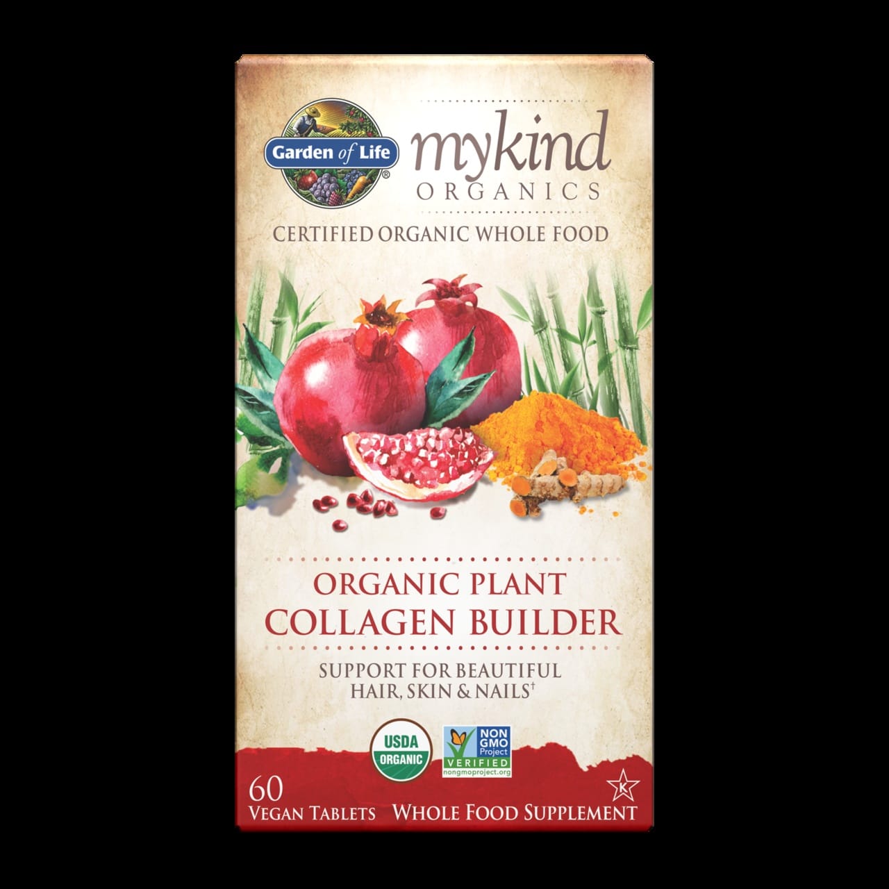 Mykind Organics Organisk Plantekollagenbygger - 60 veganske tabletter