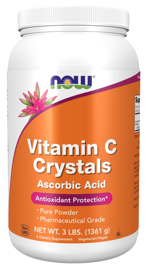 NOW FOODS Vitamin C Crystals Powder (1361 g/ 3 lbs.)