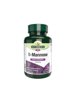 Natures Aid D-Mannose 1000 mg (60 Tablets)