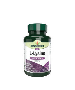 Natures Aid L-Lysine 1000 mg (60 Tablets)