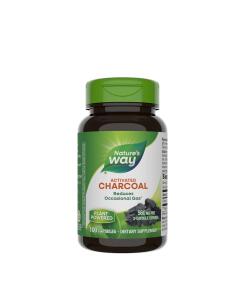 Natures Way Activated Charcoal (100 Capsules) - Eco Supplements CZ