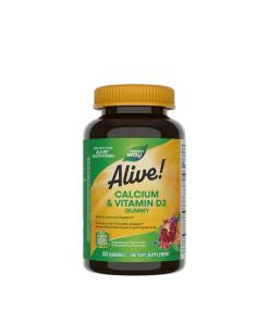 Natures Way Alive!® Calcium + D3 Gummies (60 Gummies) - Eco Supplements CZ