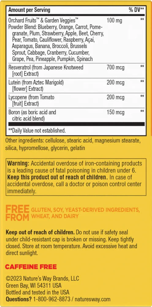 Nature's Way - Alive!® Denní energie Kompletní multivitamin (60 tablet) - Obrázek 3