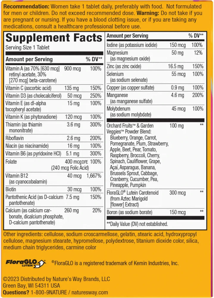 Nature's Way - Alive!® Kompletní multivitamin pro ženy 50+ (50 tablet) - Obrázek 2