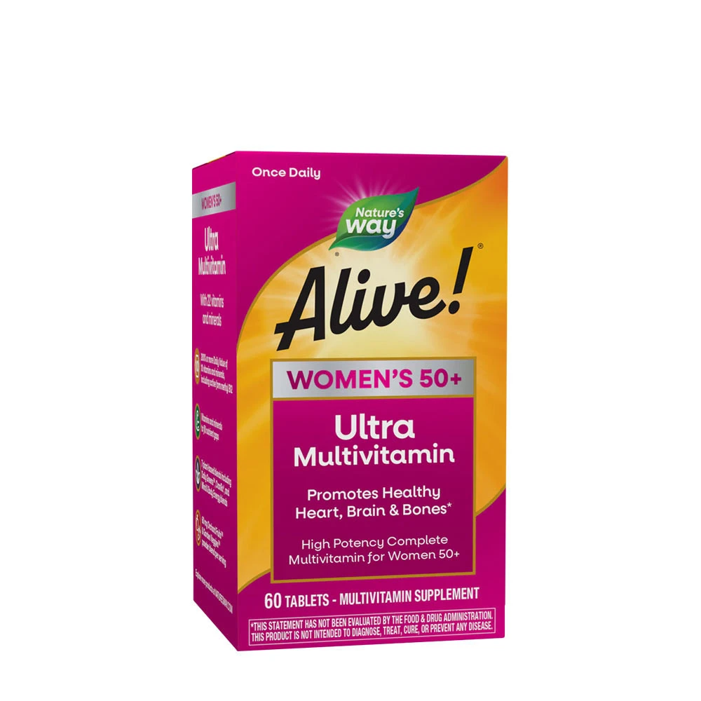 Natures Way Alive!® Women's 50+ Ultra Multivitamin (60 Tablets) - Eco Supplements CZ