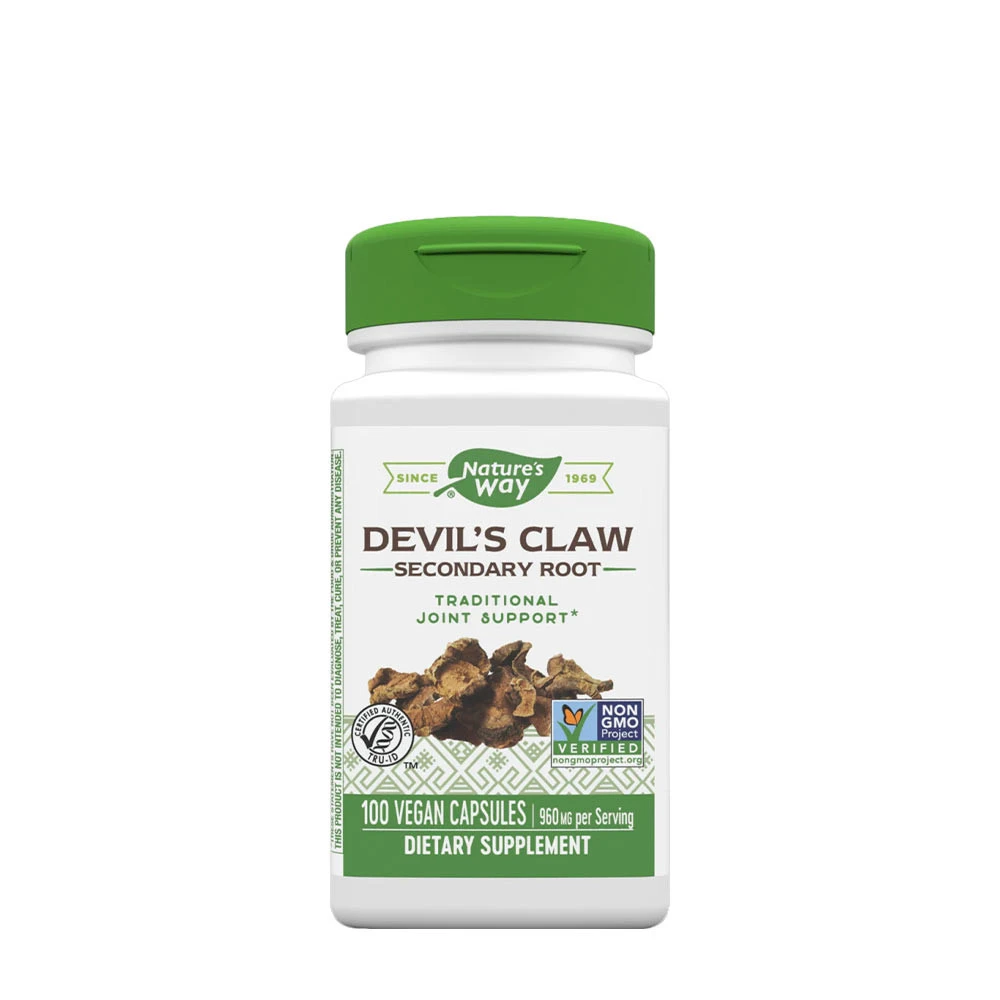 Natures Way Devil’s Claw Secondary Root (100 Capsules) - Eco Supplements CZ