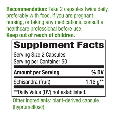 Nature's Way Schizandrové plody (100 kapslí) - Obrázek 6