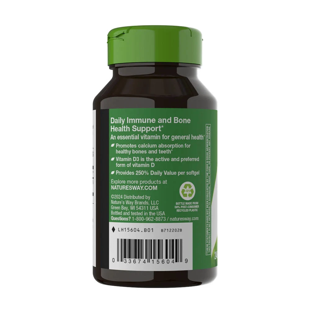 Nature's Way - Vitamin D3 (240 měkkých kapslí) - Obrázek 3