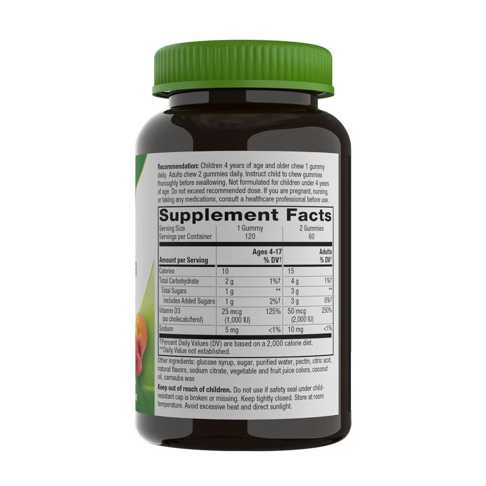 Nature's Way - Želatinové bonbóny s vitamínem D3 (120 želatinových bonbónů) - Obrázek 2