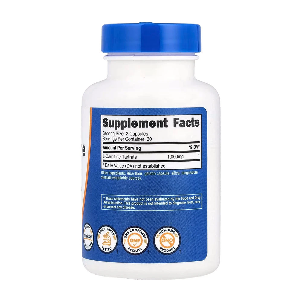 Nutricost - L-karnitin tartrát (60 kapslí) - Obrázek 2