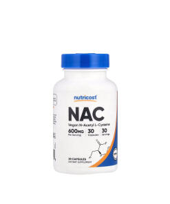 Nutricost N-Acetyl L-Cysteine (NAC) 600 mg (30 Capsules)
