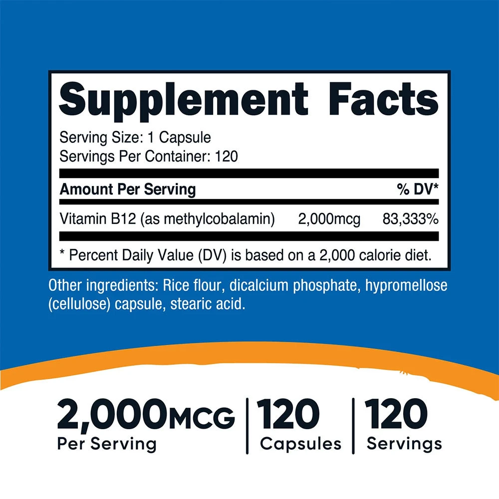 000 mcg (120 Capsules)