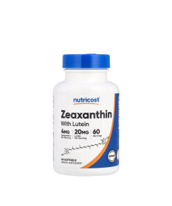 Nutricost Zeaxanthin (with Lutein)  (60 Softgels)