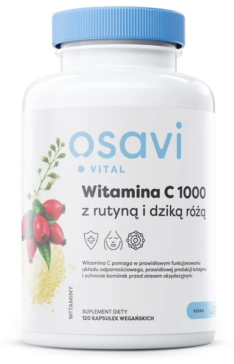OSAVI Vitamin C 1000 with Rutin & Rose Hip (120 vcaps) - Eco Supplements CZ