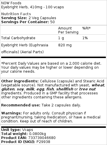 410mg - 100 vegetabilske kapsler