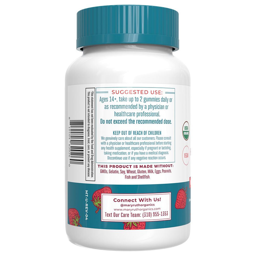 Ekologické žvýkací vitamíny pro vlasy, kůži a nehty s příchutí jahody - 60 ks - Obrázek 3