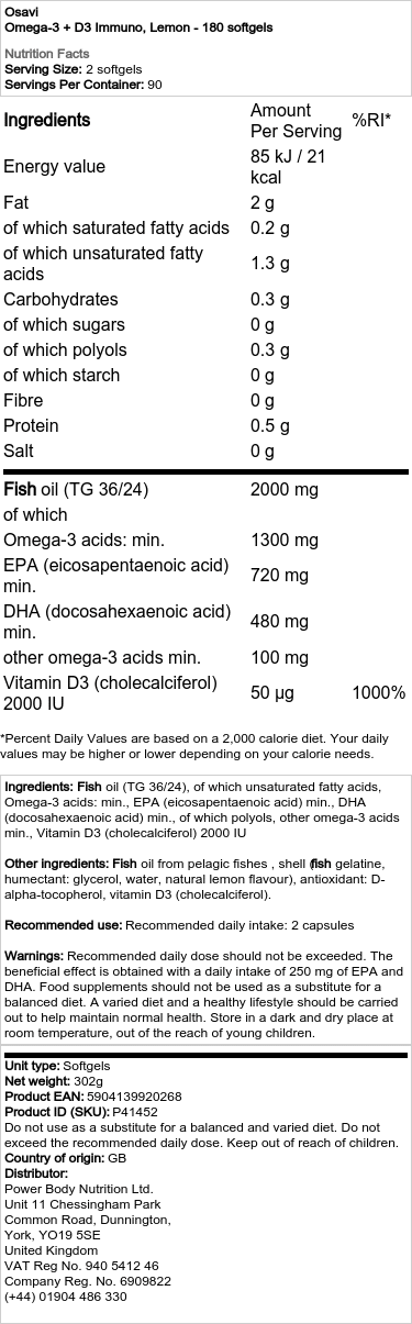 Citron - 180 bløde kapsler