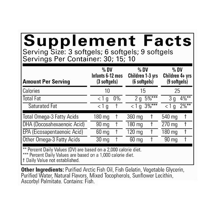 Čisté DHA žvýkací tablety, přírodní bobule - 90 měkkých kapslí - Obrázek 3