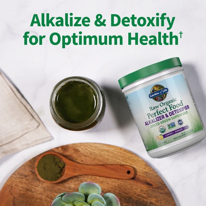 Rå organická perfektní potravina alkalizující a detoxikační, citron zázvor - 282 gramů šťavnatého zeleného superpotraviny - Obrázek 6