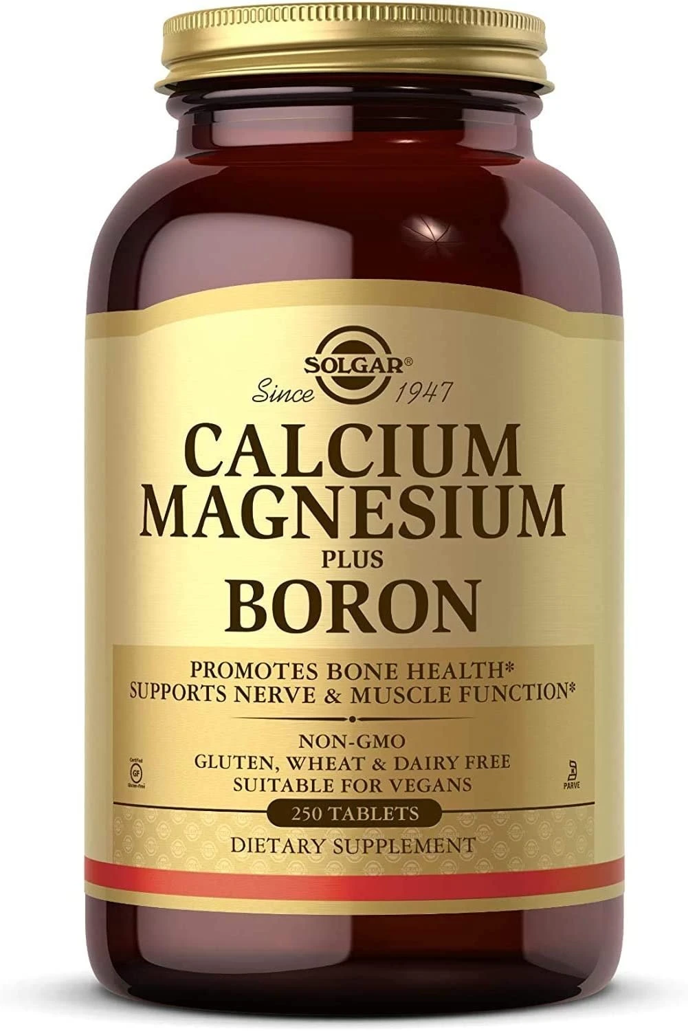 SOLGAR Calcium Magnesium plus Boron (250 tabs) - Eco Supplements CZ
