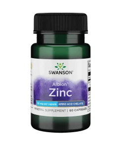 SWANSON Albion Chelat Cynku 15mg 60kaps - Eco Supplements CZ