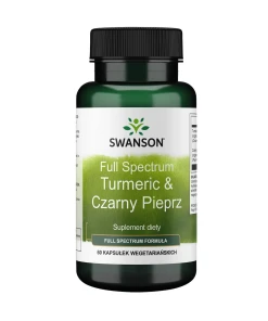 SWANSON FS Turmeric Czarny pieprz 60 kaps - Eco Supplements CZ