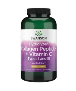SWANSON Hydrolizowany kolagen I i III + C 250tab - Eco Supplements CZ