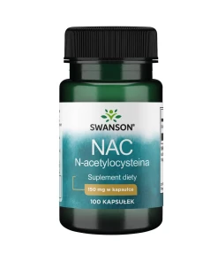 SWANSON NAC (N-acetylocysteina) 150mg 100caps - Eco Supplements CZ