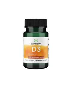 SWANSON Witamina D-3 4000IU 90 kaps - Eco Supplements CZ