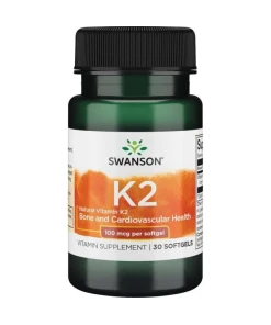 SWANSON Witamina K2 naturalna 100mcg30 kaps - Eco Supplements CZ