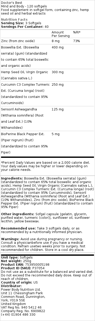 Mysl a tělo - 120 měkkých kapslí - Obrázek 2