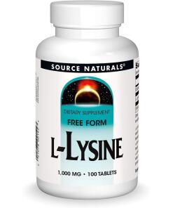Source Naturals L-Lysine 1000mg 100 tablets