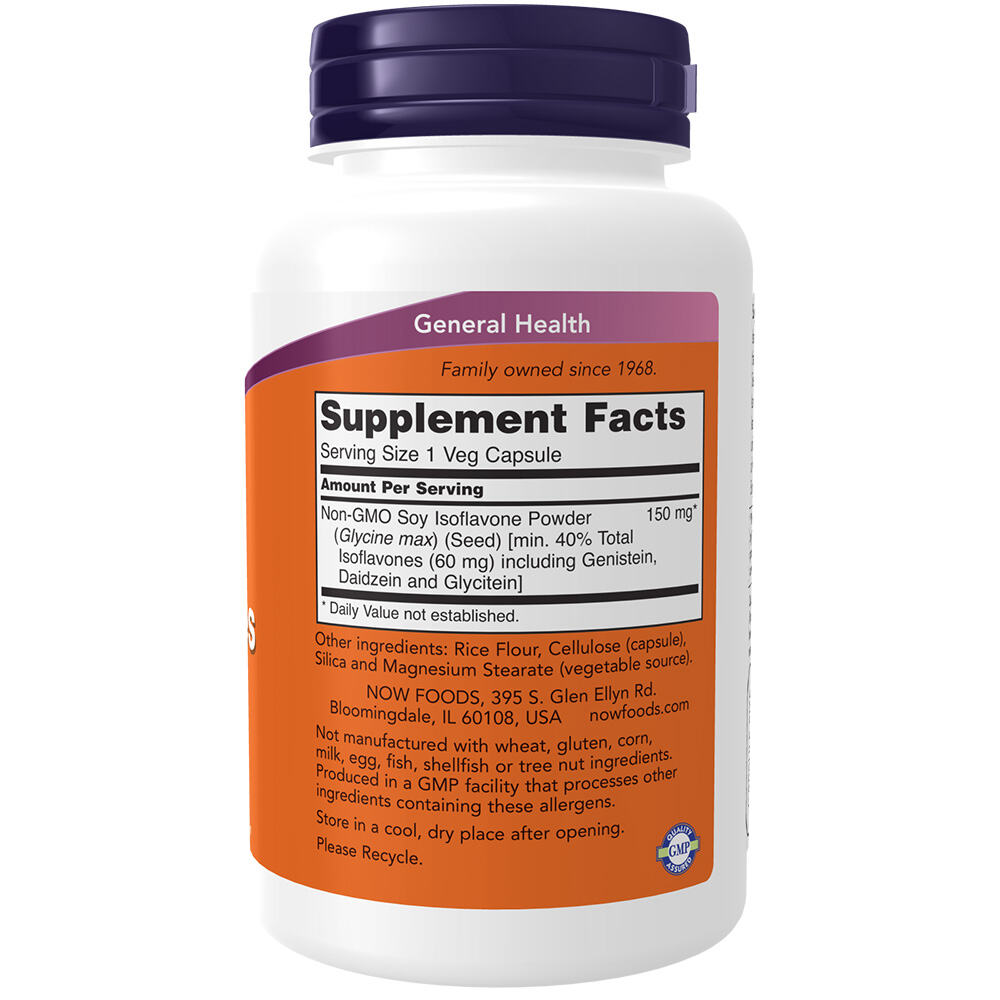NOW Foods Soy Isoflavones 120 Kapsle - Obrázek 3