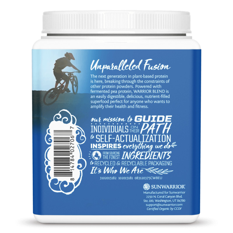 Sunwarrior - Organická proteinová směs čokoládová 375g - Obrázek 2