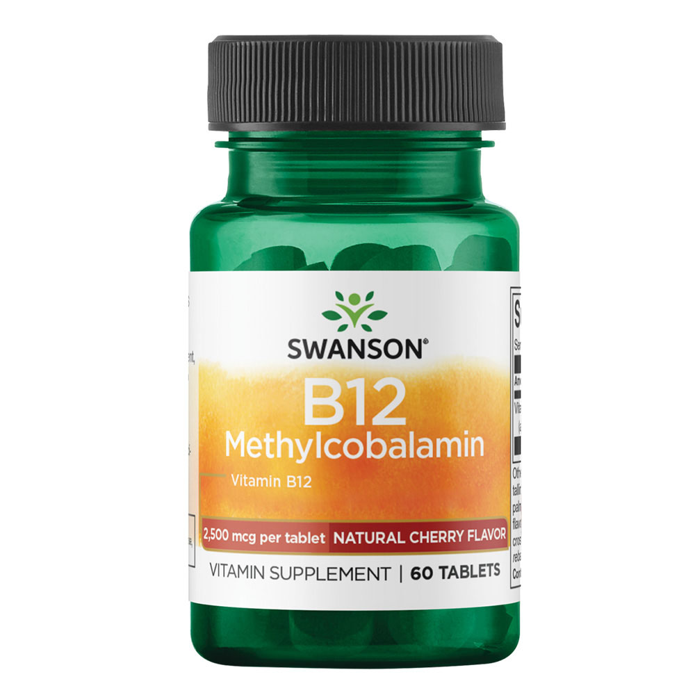 Vitamin B-12 Methylkobalamin, 2500 mcg, třešeň - 60 tablet - Obrázek 4
