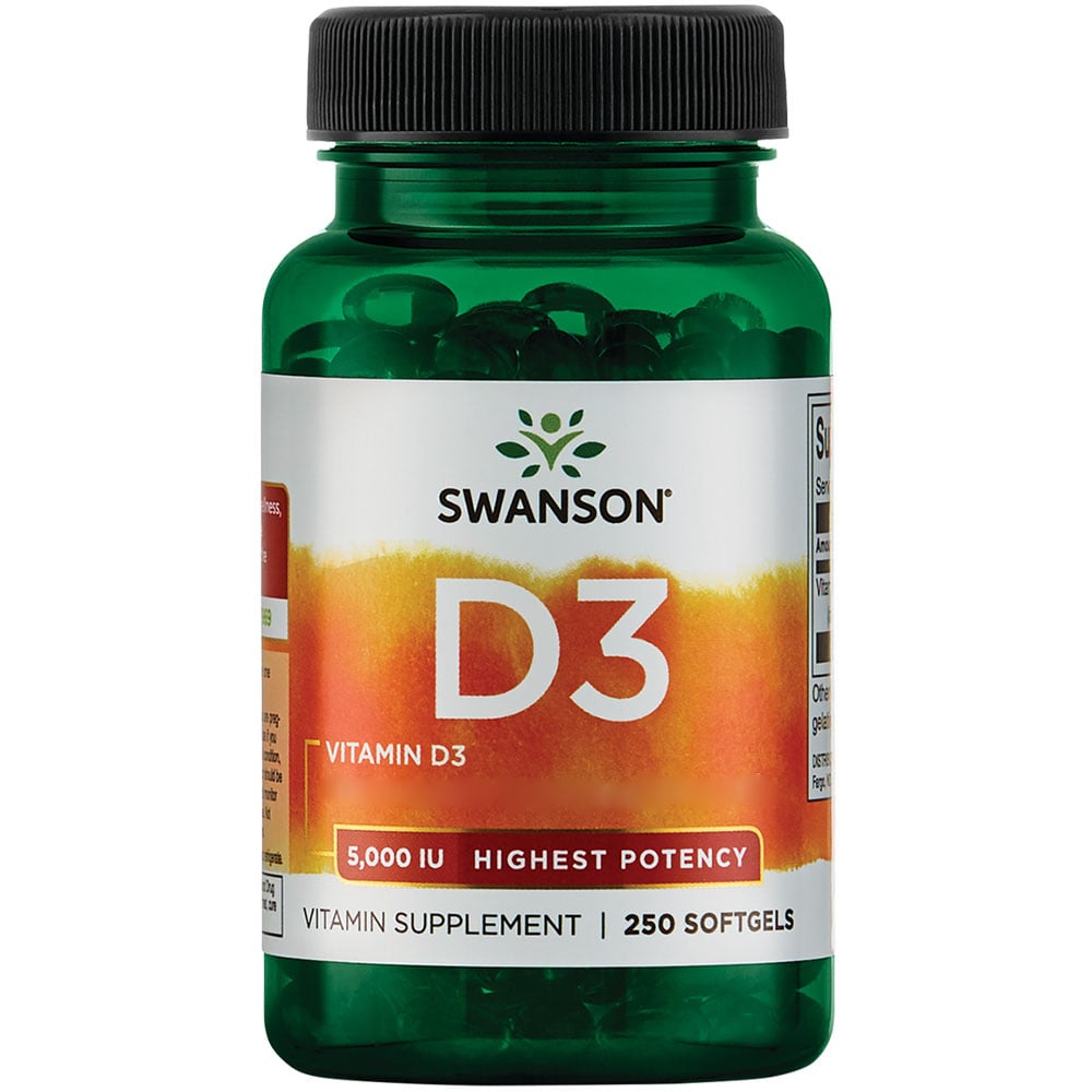 Swanson Vitamin D3 250 Softgely - Obrázek 4