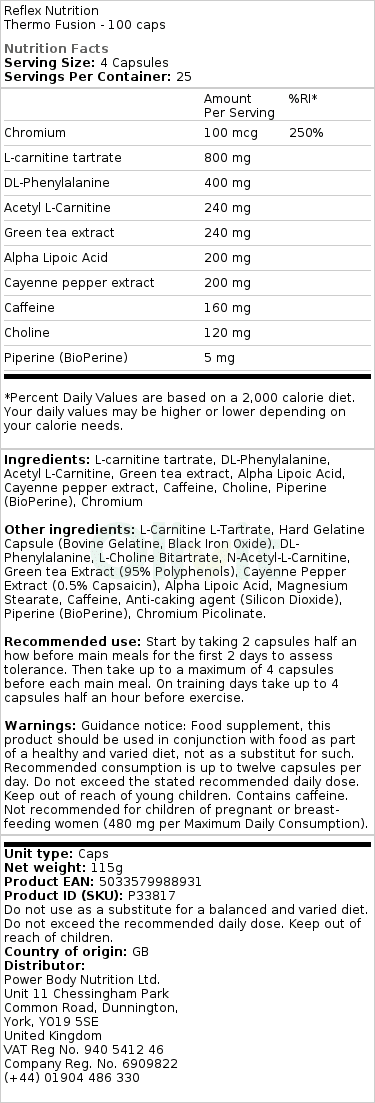 Termo Fusion - 100 kapslí - Obrázek 2