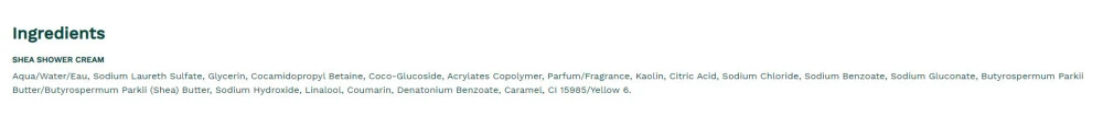 The Body Shop - Krémový sprchový gel Shea (250 ml) - Obrázek 2