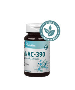 Vitaking NAC-390 (N-acetyl-L-cysteine) 390 mg (60 Capsules)