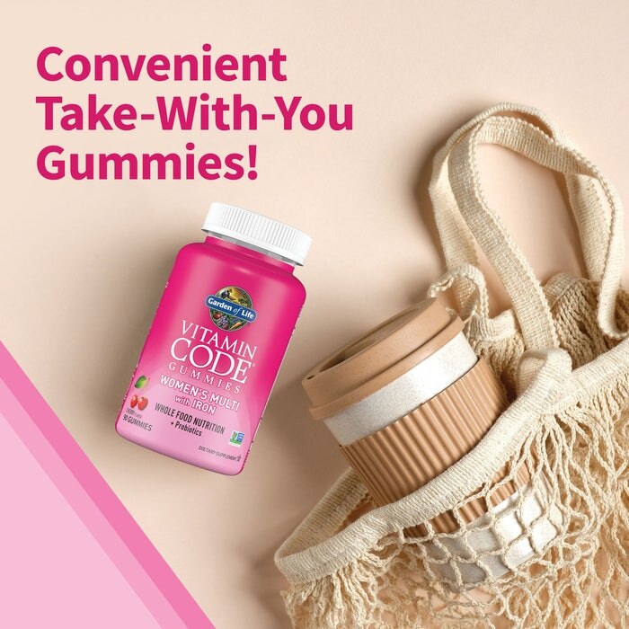 Vitamin Code Multivitamín pro ženy s železem + probiotika, gumičky s příchutí třešně - 90 gumiček - Obrázek 6