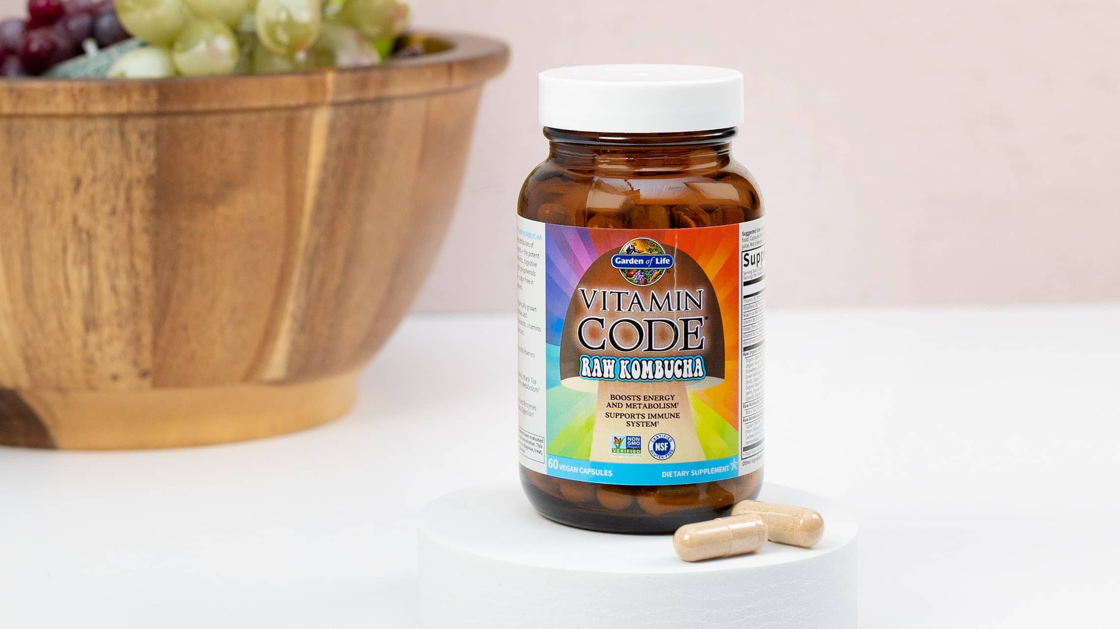 Vitamin Code Raw Kombucha - 60 veganských kapslí - Obrázek 7