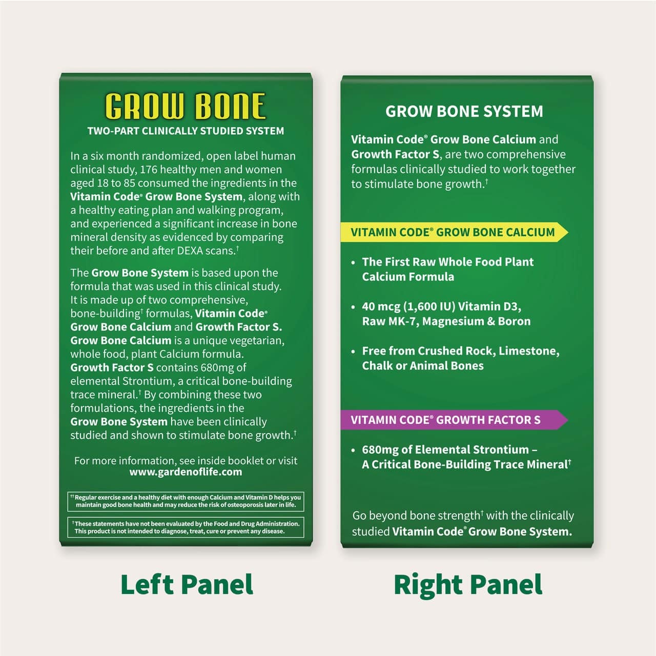 Vitamin Code Systém pro růst kostí - zásoba na 30 dní - Obrázek 3