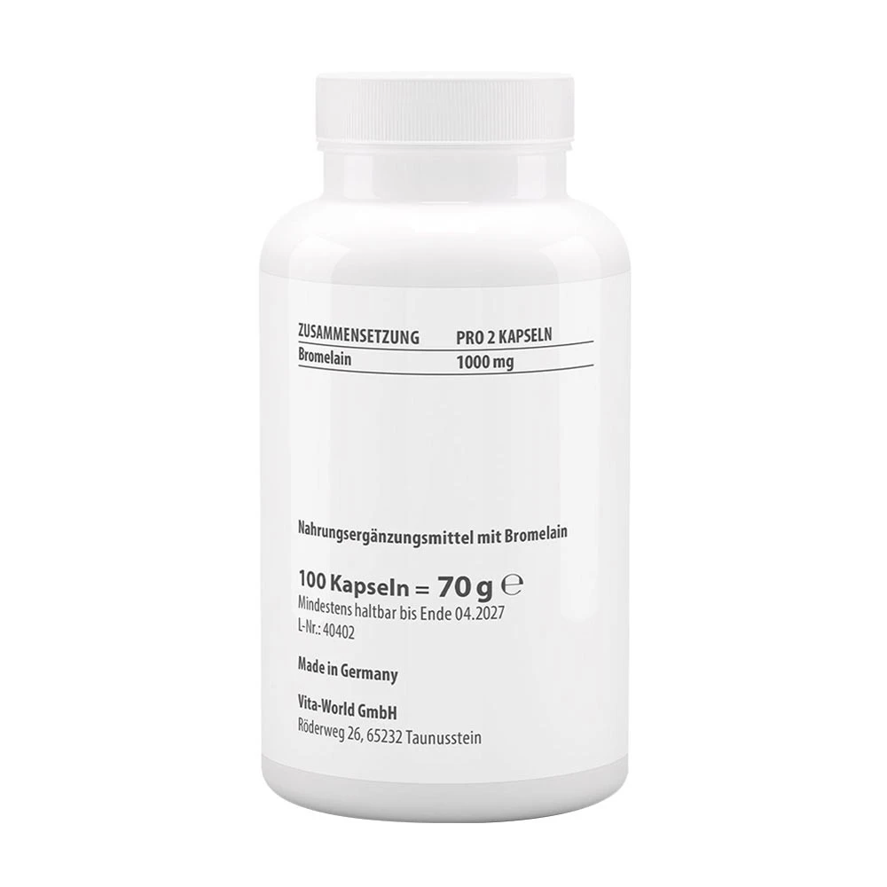 Vitaworld - Bromelain 500 mg (100 kapslí) - Obrázek 2