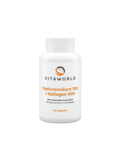 Vitaworld Hyaluronic Acid 100 + Collagen 400 (120 Capsules)