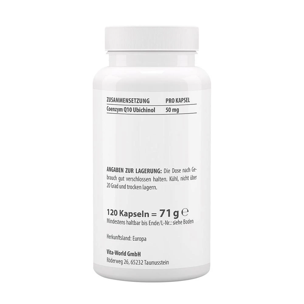 Vitaworld - Ubichinol 50 mg (120 kapslí) - Obrázek 2