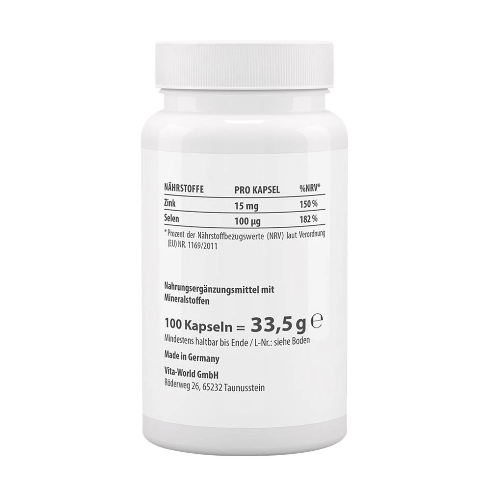 Vitaworld - Vitaworld Zinek Selen (100 kapslí) - Obrázek 2