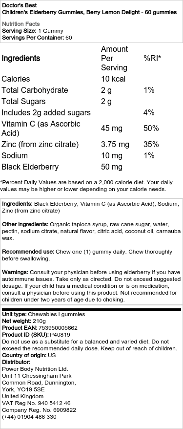 berry lemon delight - 60 gummier