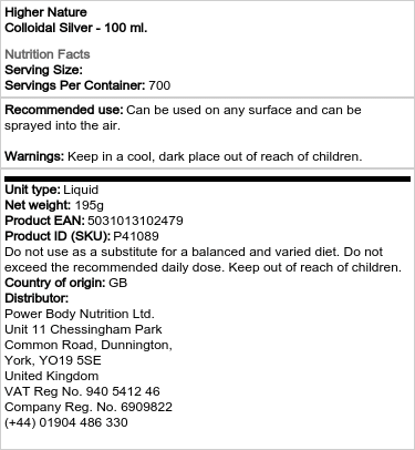 Koloidní stříbro - 100 ml - Obrázek 2